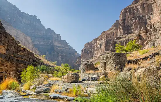 A picture of the heights of Jabal Shams.