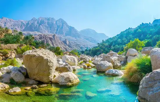 Wadi Shab is one of the most beautiful attractions in Oman.
